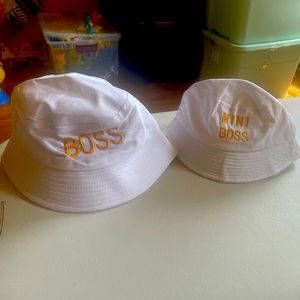 Bucket hats for mom and child